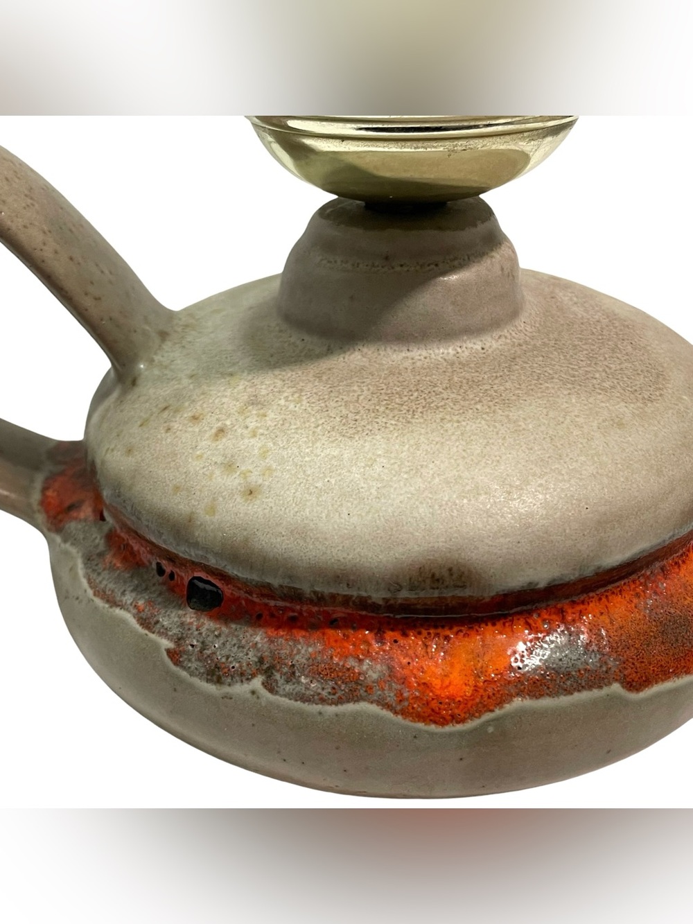 Vintage 1970s Laurentian Electric Lamp Made in Quebec, Canada - Lava Drip Glaze - Picture 7 of 13